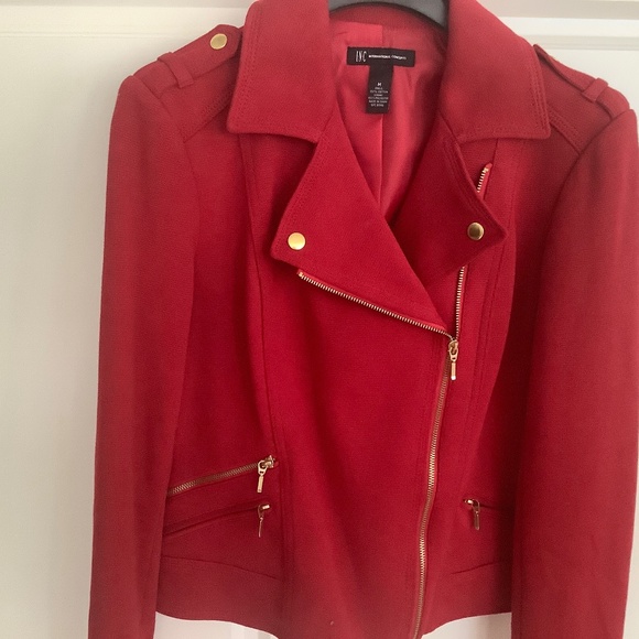 iNC Red Jacket Size Medium NWT - Picture 2 of 16